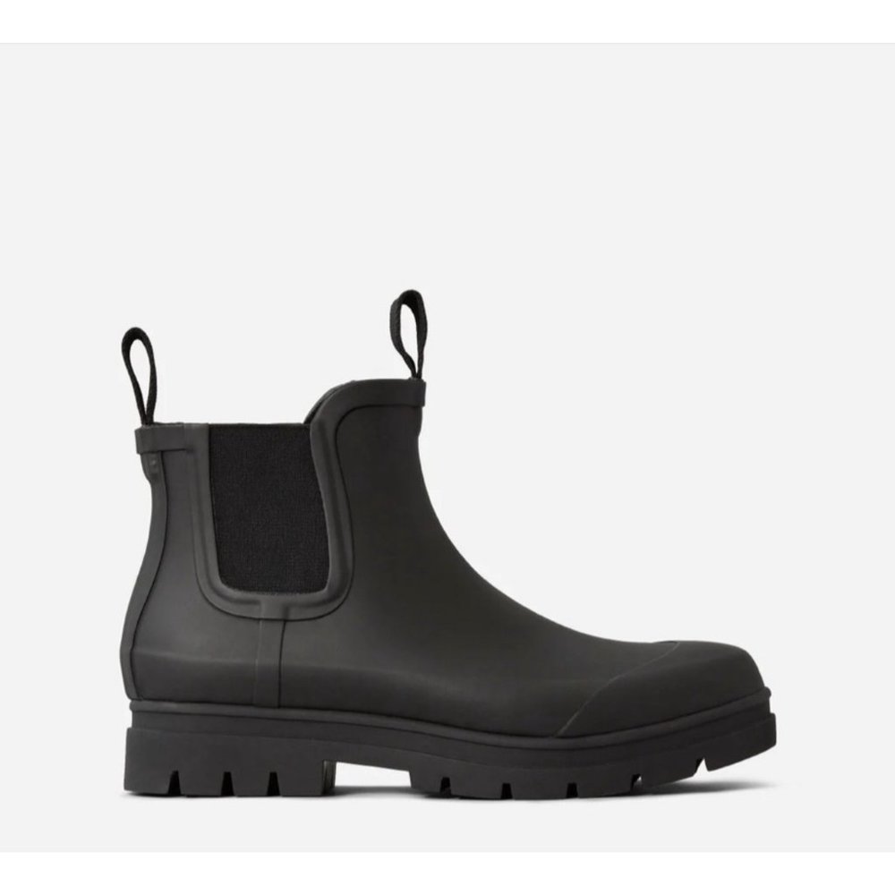 Everlane Chelsea Black Pull On Rain Boot Women’s 7